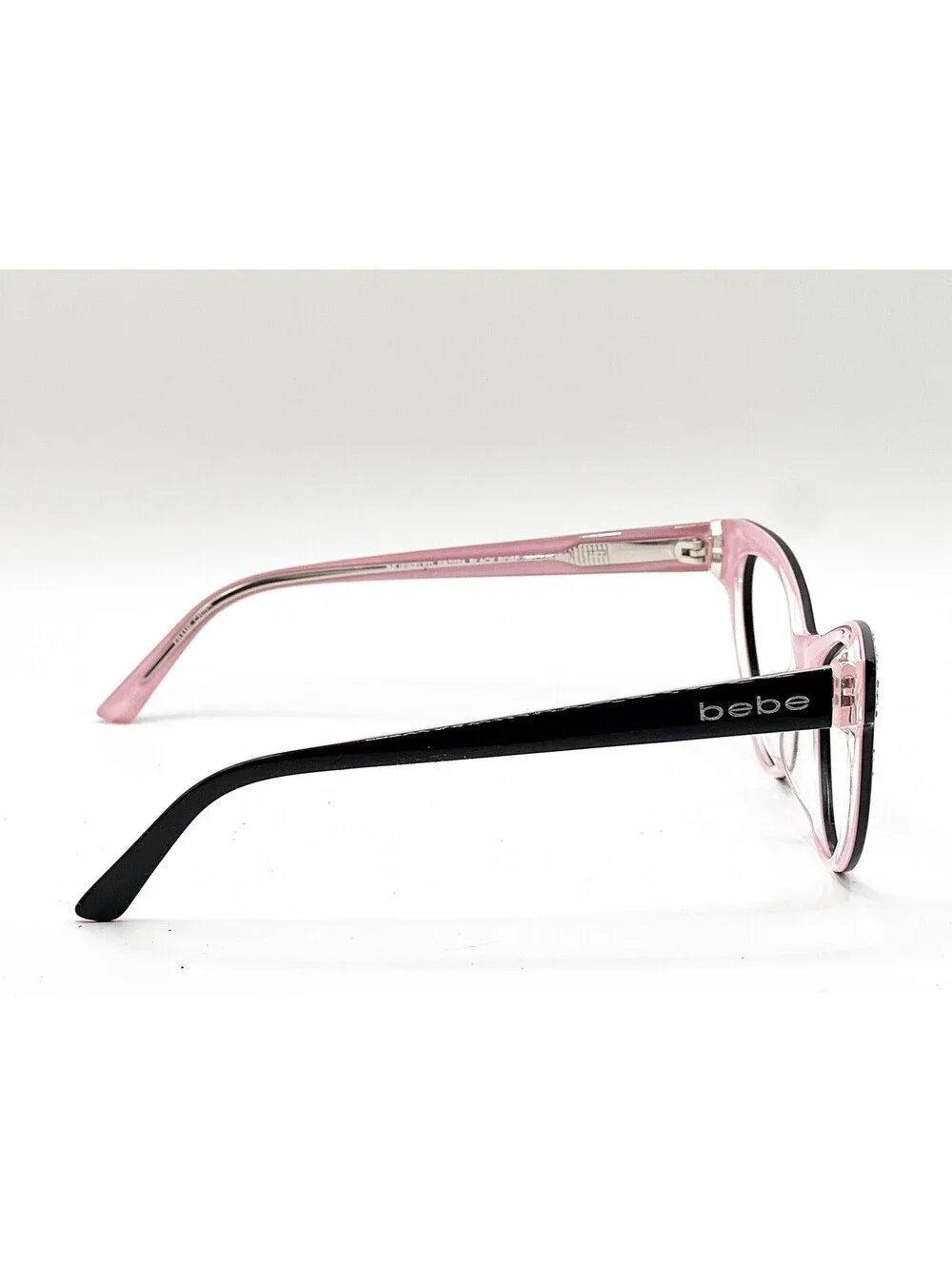 Bebe BB7024 Black Rose Cat Eye Authentic Eyeglass Frames 56-15